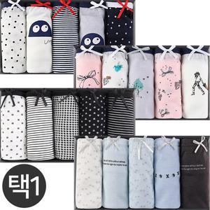 (30%즉시할인) OV 미디택1 (5매입) 여성팬티 면팬티