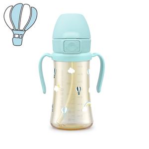 그로미미 PPSU 스카이벌룬 원터치 빨대컵 300ml (크리미블루)