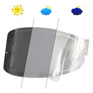 Shoei Glamster 헬멧용 광변색 쉴드 바이저 렌즈, 풀 페이스 헬멧 부품