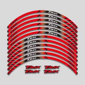 휠 반사 줄무늬 스티커 림 데칼 테이프 키트, 야마하 TMAX500 TMAX530 TMAX560 T Max TMAX 500 530 560, 15 인치 액세서리