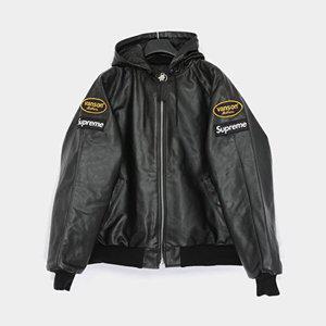 [슈프림]슈프림 밴슨 콜라보 레더 후드 워크 남성 자켓 FW24J55 BLACK