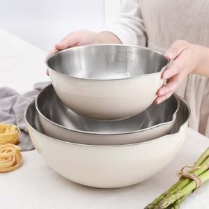 파르베 믹싱볼 세트 3p (베이지) 베이킹 계량볼 쌀씻는볼