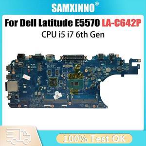 LA-C642P 노트북 마더보드 델 위도 E5570 0GVKV9 0WK23X 0J1PDD 216-0864018 메인 보드 I5-6300U I7-6600U