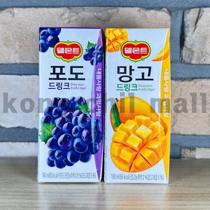 델몬트 포도 + 망고 드링크 각 190ml 24팩씩 총48팩