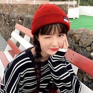 [BZI95725_51]남여공용 패치 니트비니 남자비니 패션비니