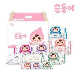 [순둥이] 아기물티슈 종합 선물세트 12팩[21083545]