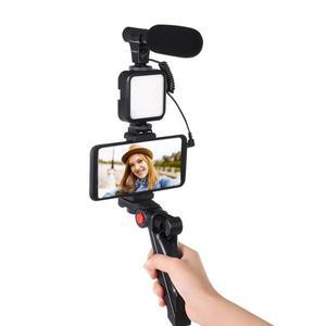 카메라 용 원래 OEM 공장 비디오 라이트 블로깅 키트 스트리밍 스탠드 스튜디오 마이크 캠코더 Vlogging