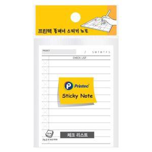 플래너스티키노트 체크리스트 PL74C(74.5x102m
