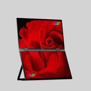 BSCONN 베스콘 포터블 듀얼 모니터 OLED 33.7cm(13.3인치)상하구성 F1 TX 터치기 휴대용 보조모니터