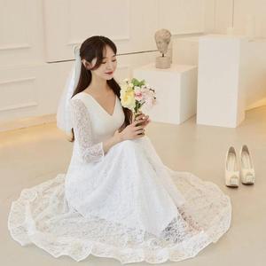 [BZHKL51N_51]교복몰 웨딩드레스 A라인 시스루 졸업사진