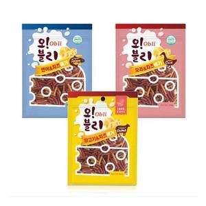 [BZFJ4381_51CM]오블리 연어치즈버거100g 맛있는 애견간식