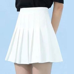 하이웨스트 플리츠 스커트 A라인 속바지 내장