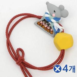 [BZJLRWH1_51JA]큐빅포인트 목도리 쥐 머리끈 기본머리끈