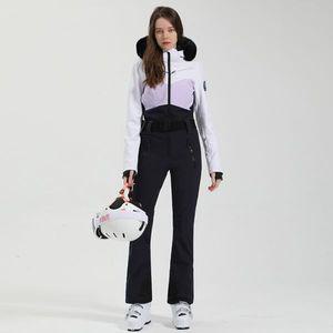 남자 여자 스키복 남성 여성 보드복 세트 여성용 스노우 수트 스노보드 재킷 서스펜더 바지 방수 방풍 따뜻