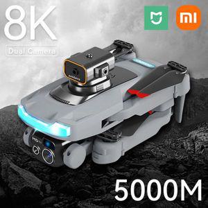 입문용 농업용 드론 샤오미 미지아 P15 GPS 4K/8K HD 카메라 전문 장애물 회피 항공 사진 브러시리스 접이