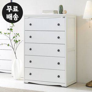 디베 5단 서랍장 오단 속깊은 안방 높은(880/화이트)
