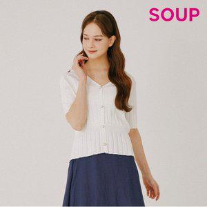 [SOUP]배색 반팔 카디건 OY4GDCA _P334732044
