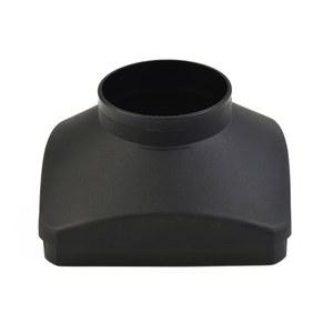 자동차 트럭용 블랙 싱글 배출구 커버 에어 디젤 주차 히터 트럭 벤트 75mm