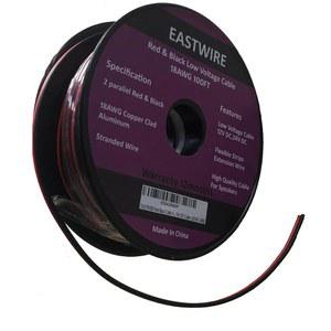 이스트와이어 18AWG 100피트 레드 블랙 케이블 후크업 전기 와이어, 2개의 도체 유연한 평행 지퍼 와이어 LED 스트립 연장 코드 구리 클래드 알루미늄 12V /24V DC