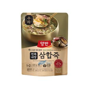 양반죽 수라파우치 420g 전복내장 삼합죽 (10봉) 무료
