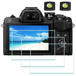 올림푸스 OM-D E-M10 마크 IV 카메라 및 핫 슈 커버 0.3mm 9H 경도 강화 유리 플림, 긁힘 방지 지문 [3팩]에 적용되는 ULBTER 화면 보호기