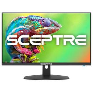 SCEPTER 새로운 24인치 게이밍 모니터 100HZ 1MS 디스플레이포트 HDMI X2 100% SRGB AMD 프리싱크 내장 스피커, 아이 케어 프레임리스 머신 블랙 2024(E248W FW100T)
