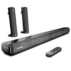 ULTIMEA TV용 2.2ch 사운드 바, 피크 파워 100W, 투인원 탈착식 블루투스 5.3 3 EQ 모드, TV 스피커용 베이스 조절 가능, ARC /광학 /Aux /월 마운트, 아폴로 S40 시리즈