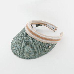 [헬렌카민스키]헬렌카민스키 25SS 아이코닉 라피아 비앙카 썬바이저 여성 썬캡 HAT50265 SEAGLASS NOUGAT