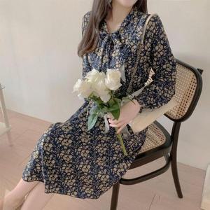 드레스 꽃무늬원피스 프릴 롱 원피스 플라워 (3f5wi)