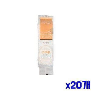 엠보 100P 화장솜 순면 클렌징솜 x20개 코튼 (WFGTT88)