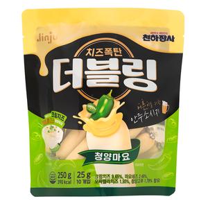 천하장사 더블링 청양마요 250g (25g 10개입) 소시지