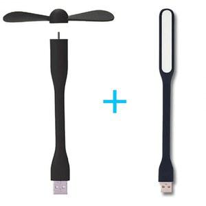 휴대용 크리에이티브 미니 USB 선풍기, 유연한 구부릴 수 있는 냉각 보조배터리 노트북 및 컴퓨터용 LED 조명, 여름 가제트