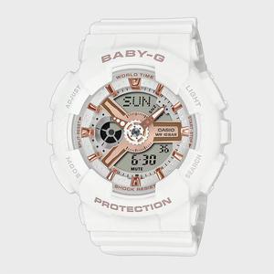 BABY-G 베이비지 BA-110XRG-7A 화이트 로즈골드 스포티 여성시계