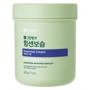 그린핑거 힘센보습 대용량 영유아 에센셜 크림 오렌지그린티향 500g 1개