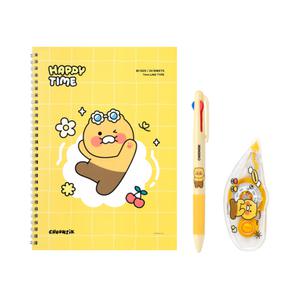 춘식이 5800 신학기 문구세트 / [스프링노트,3색볼펜,수정테이프] 3종구성 / 초등학생 단체선물 카카오프렌즈문구세트