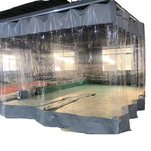 PVC 커튼 자바라 세차장 슬라이딩 비닐 방풍문 투명