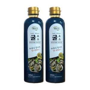 웰크리 맛더한 리얼 굴소스 500ml 2개 