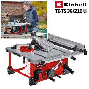 Einhell 아인헬 TE-TS 36/210 Li 충전 테이블쏘 테이블톱 무선 컷팅기 8인치 36V 리튬 이온 배터리 커팅기 원형톱 전기톱 원목 합판 팁쏘 팁쑈 전동톱 목공용 목재