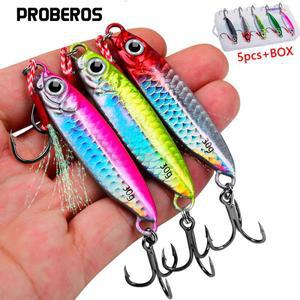 PROBEORS 금속 지그 낚시 미끼 상자, 바다 모험에 송어 개