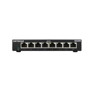 NETGEAR GS308 8 포트 기가비트 이더넷 비관리형 스위치 금속 쉘 300 시리즈 SOHO