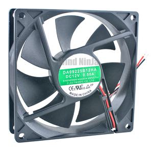 DA09225B12HA 9.2cm 92mm 팬 92x92x25mm DC12V 0.50A 섀시 CPU 파워 서플라이 용 듀얼 볼 베어링 냉각