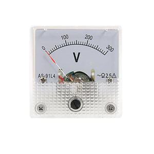 호환 아날로그 패널 전압 측정기 전압계 게이지 AC 0-300V 91L4
