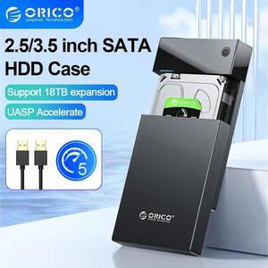 ORICO 3.5 HDD 케이스 Bulit-in 전원 12V 휴대용 SATA-USB3.0 하드 드라이브 인클로저 지원 PC TV PS412TB