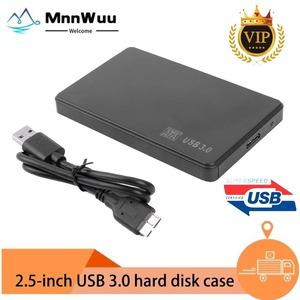 MnnWuu 2.5 인치 USB3.0-SATA 하드디스크 박스 5Gbps SD 디스크 케이스 HDD SSD 노트북 데스크탑 PC외장형