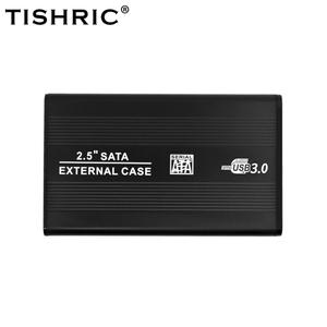 TISHRIC 외장 하드 드라이브 인클로저 박스 케이스 2.5 HD Optibay 하드디스크 SSD SATA-USB 3.0 어댑터 게