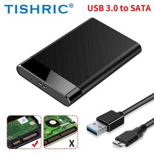 TISHRIC 외장형 하드 드라이브 인클로저 하드디스크용 HDD 케이스 2.5인치 SATA to TypeC for Gaming PC 노