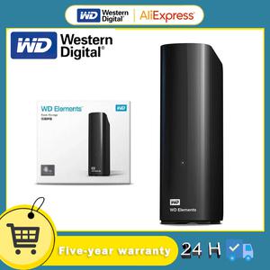 Western Digita WD 데스크탑 외장 하드 드라이브 USB 3.0 PC Mac용 플러그 앤 플레이 수납함 8TB 10TB 12TB