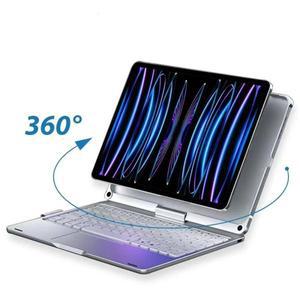 아이패드 호환 키보드 케이스 360도 회전 블루투스 무선 백라이트 360 매직 iPad Air11 13 M2 Pro 11 12.9
