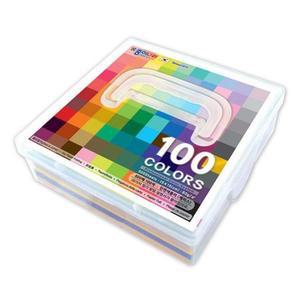 종이나라 2고급0000 단면색종이(케이스) 100색 500매 (1