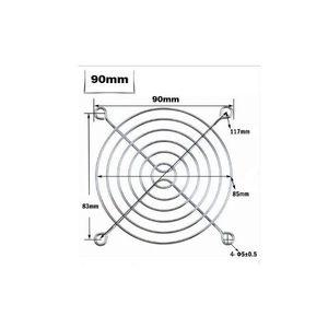 쿨링팬그릴 90mm 금속 와이어 가드 니켈 도금 CPU
